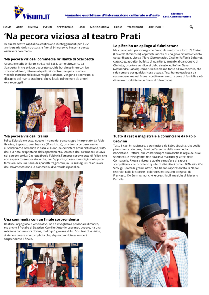 'Na pecora viziosa al teatro Prati